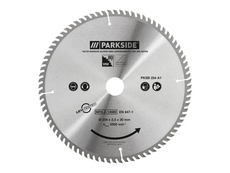 PARKSIDE® Lame de scie circulaire PKSB 254 A1. 25.4 cm