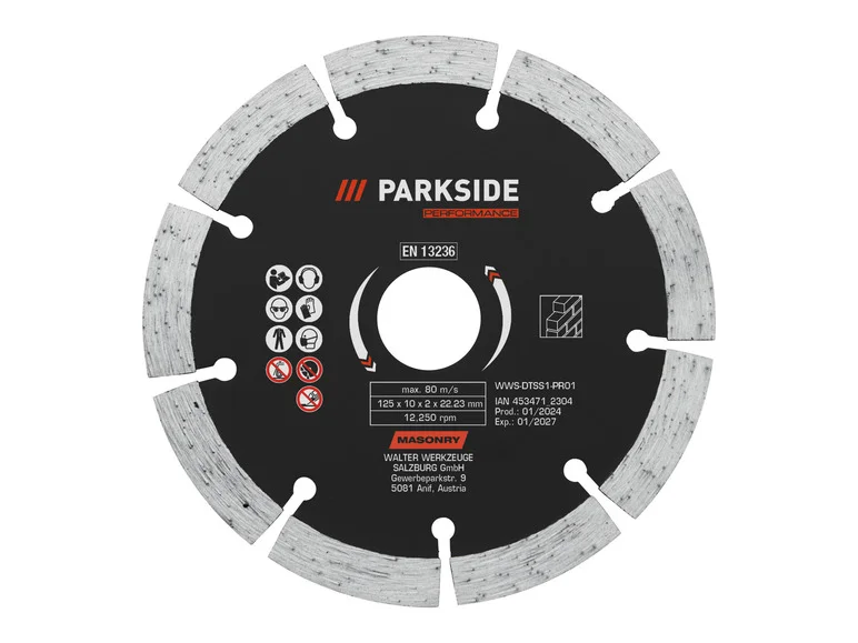 PARKSIDE PERFORMANCE® Disques à tronçonner ou disques à ébarber 125 mm