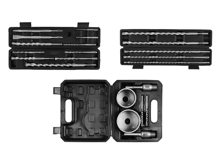 PARKSIDE® Jeu de forets-marteaux-burins ou forets-marteaux ou couronnes de forage