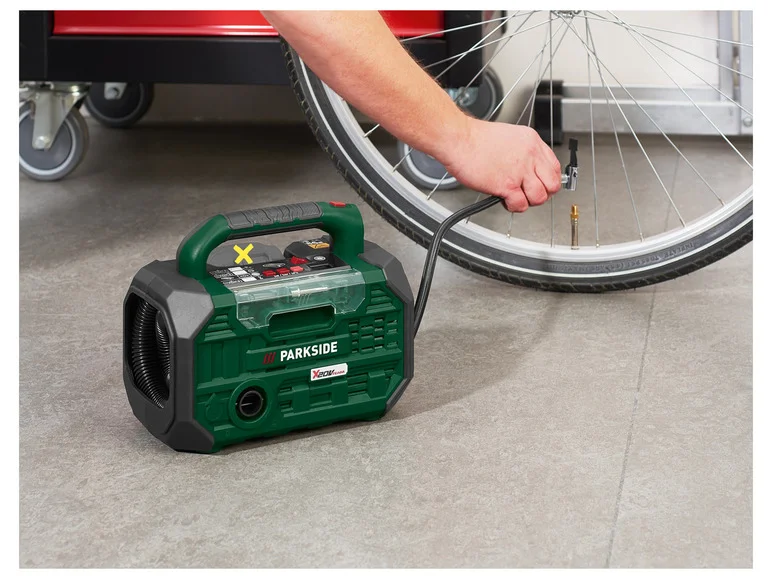 PARKSIDE® Compresseur et pompe à air sans fil PKA 20-Li C3. 20 V