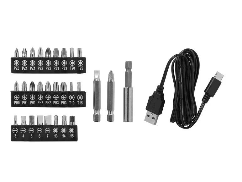 PARKSIDE® Visseuse sans fil avec embouts interchangeables PAS D7