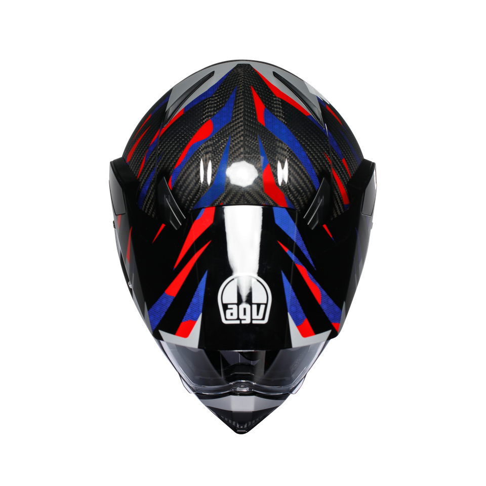 AX9 AGV E2206 MPLK - STEPPA CARBON/RED/BLUE