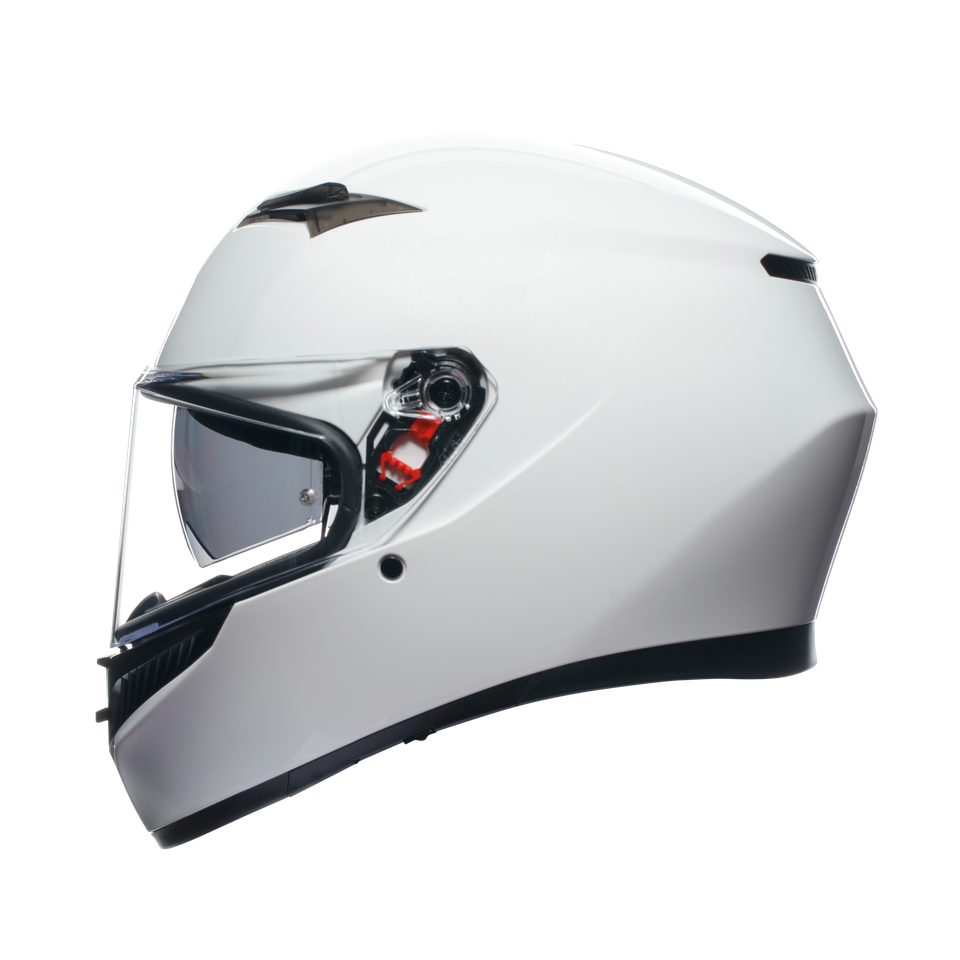 K3 MONO SETA WHITE - MOTORBIKE FULL FACE HELMET E2206