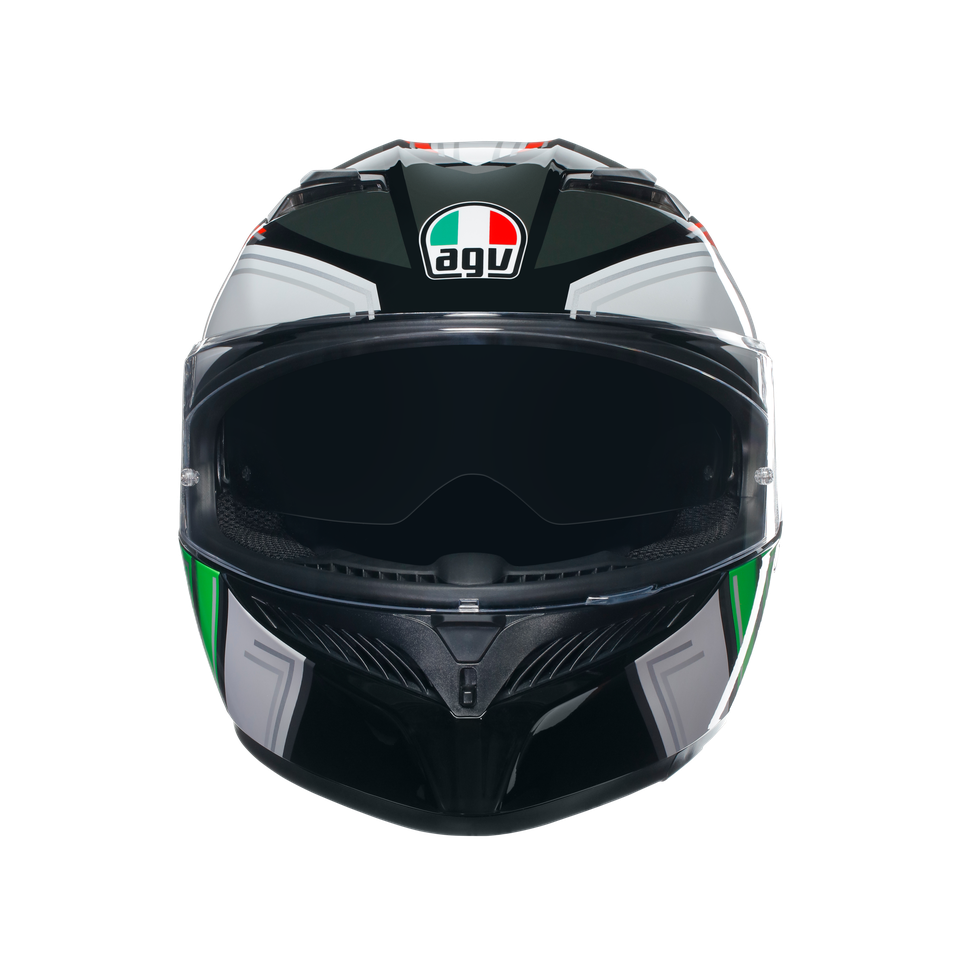 K3 WING BLACK/ITALY - MOTORBIKE FULL FACE HELMET E2206