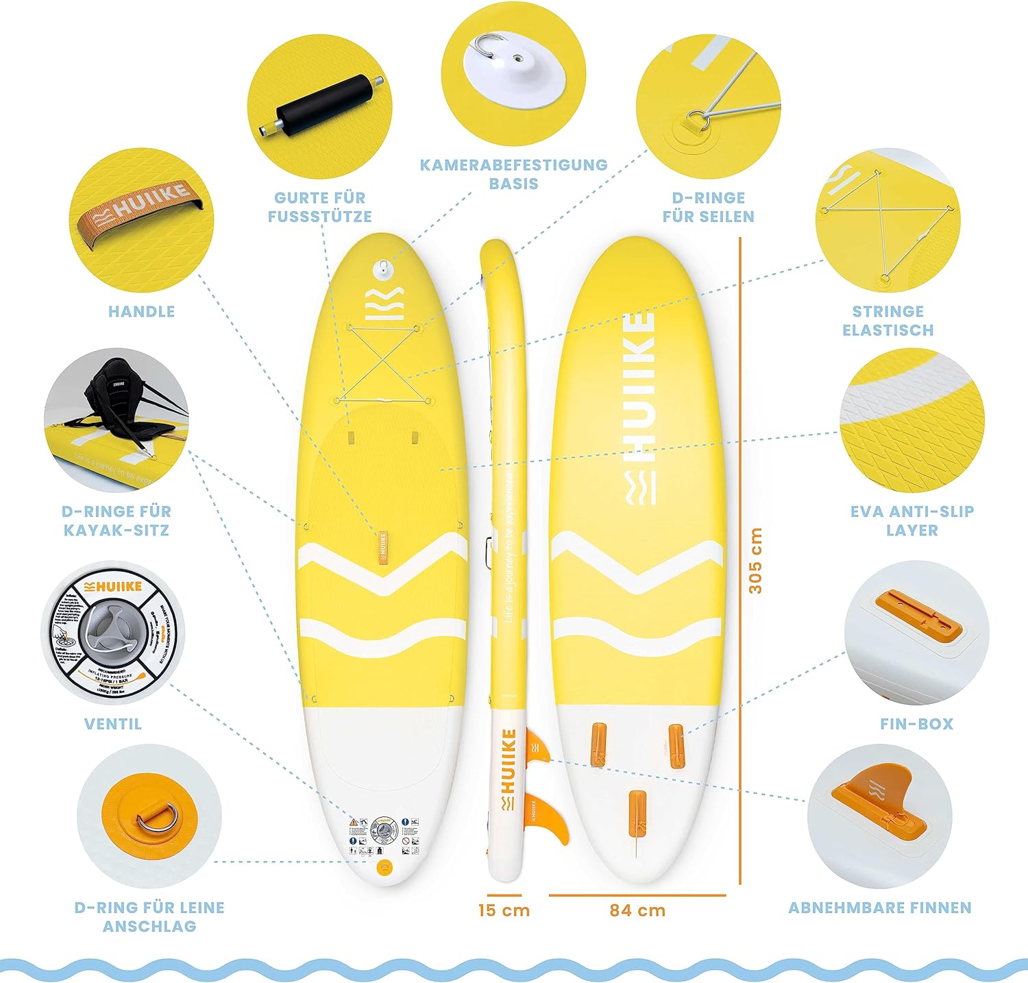 Stand Up Paddling Board High Quality Accessories - HUIIKE