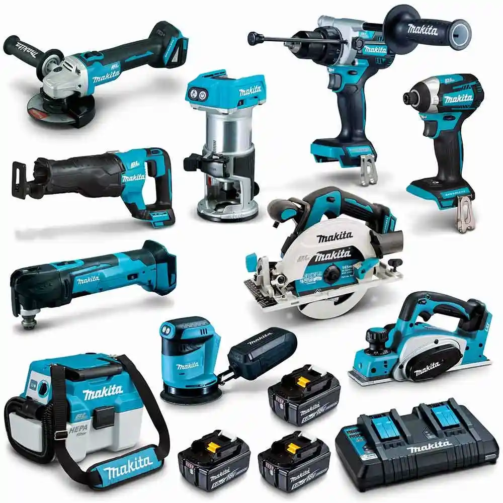 MAKITA 18V BRUSHLESS 10 PIECE 3 X 5.0AH COMBO KIT DLX1030PT