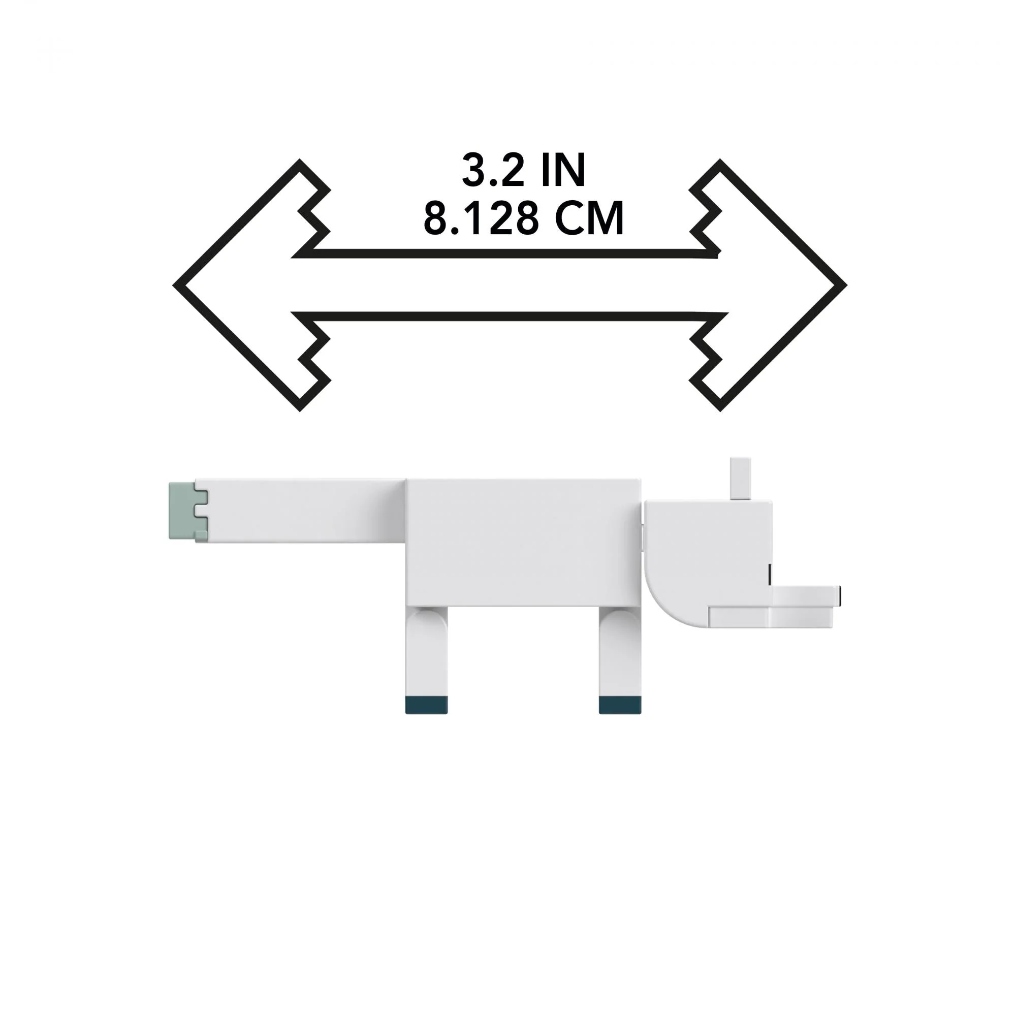 Minecraft - Biome Builds - 8cm Arctic Fox (HTN13)