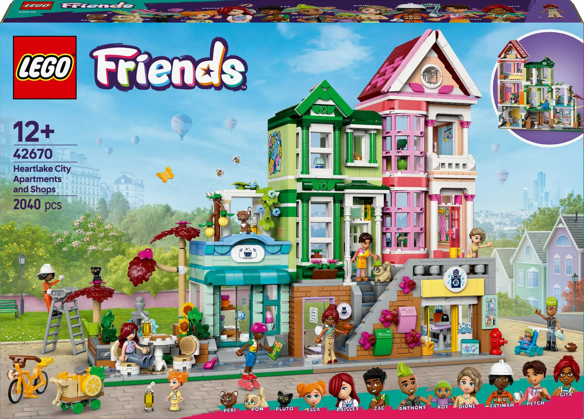 LEGO 42670 Friends Heartlake City Residential and Shopping Street