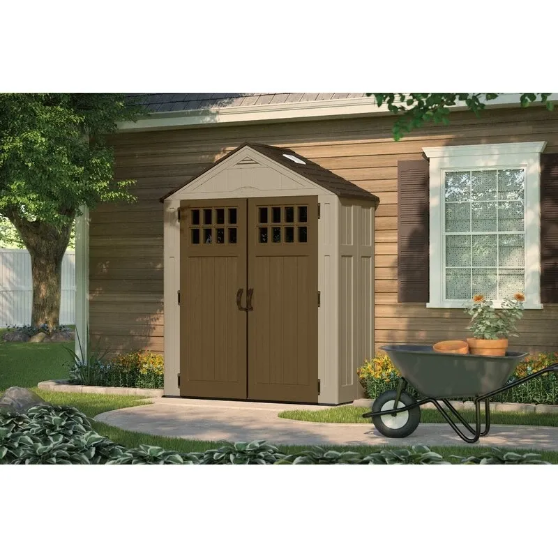 Everett Outdoor 6'W x 3'D Plastic Storage Shed