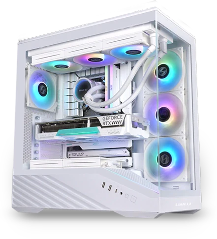 Lian Li V100. Hvid Inkluderet 4 fans