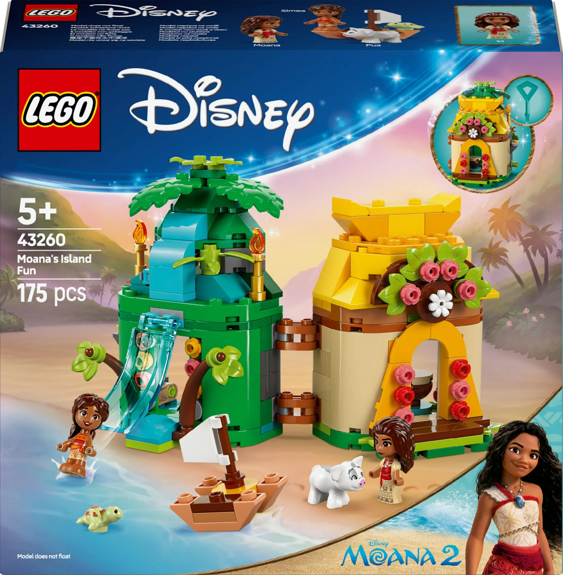 LEGO 43260 Disney Princess Vaiana's Island Fun