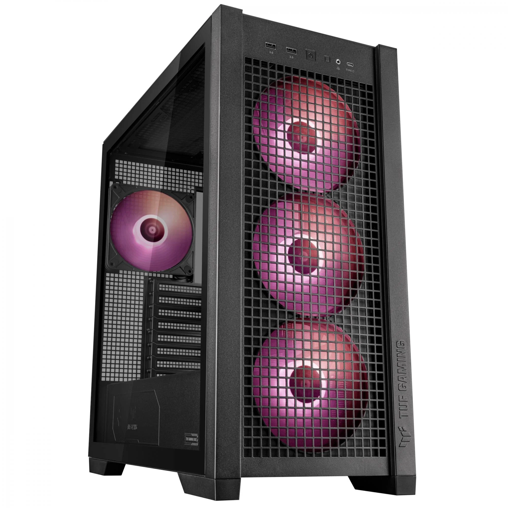 ASUS TUF Gaming GT302 TG ARGB ATX midi-tower - Black