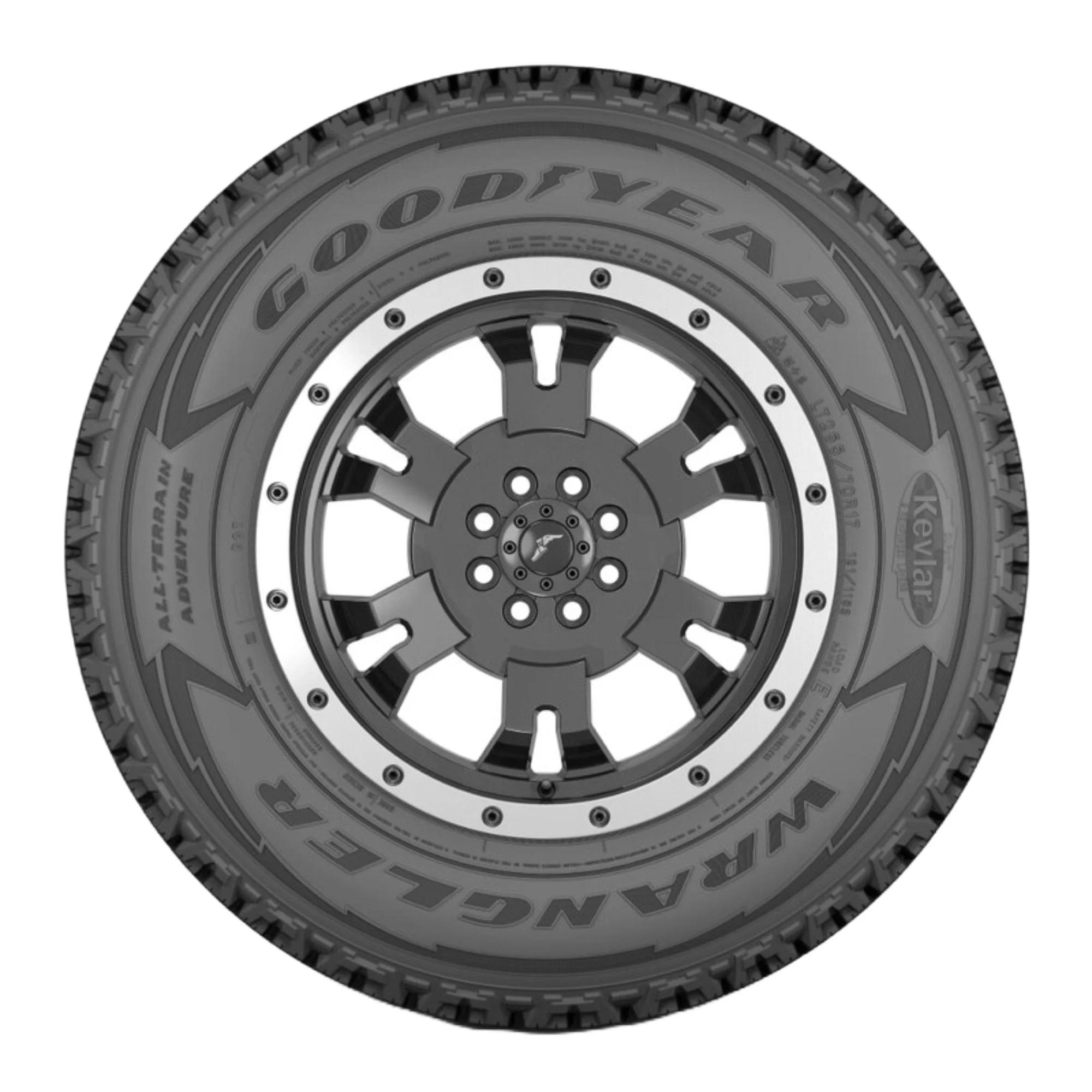 Goodyear Wrangler All-Terrain Adventure with Kevlar All Terrain LT245/75R16 120/116S E Light Truck Tire
