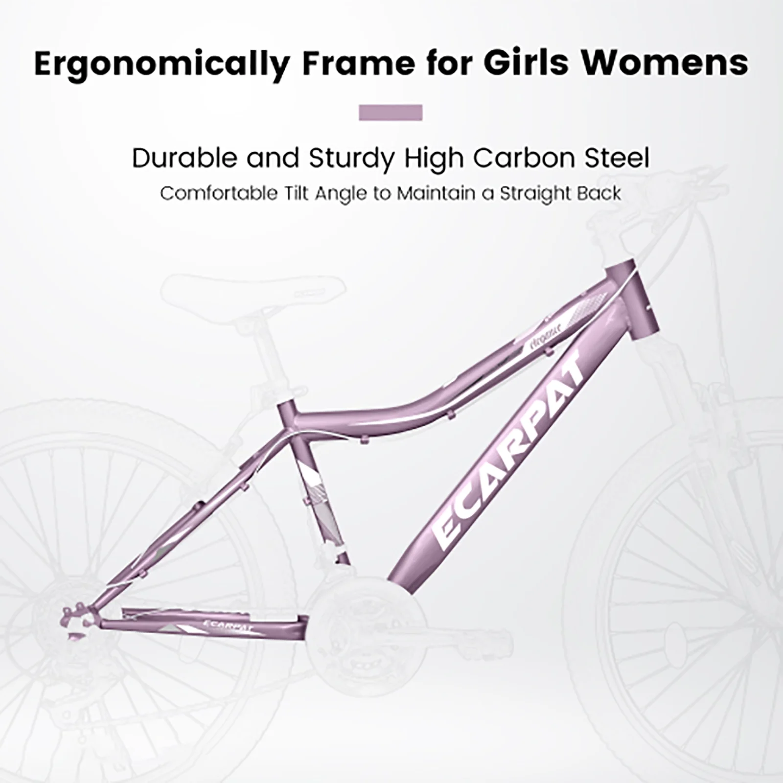 24 Inch Mountain Bike for Teenagers, High Carbon Steel Frame, Dual Full Suspension Mountain Bike, Mountain Tire, 21 Speed Mens Womens Outdoor Cycling, Birthday Gifts