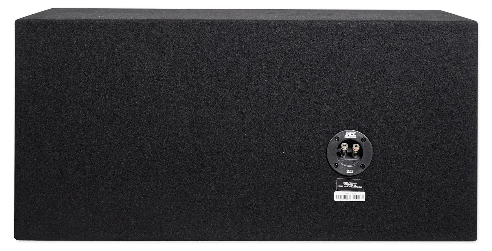 MTX TNE212DV 12-Inch 2000-Watt Max Car Audio Dual Loaded Subwoofer Box Enclosure