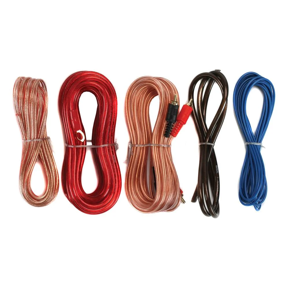 BOSS Audio R1004 Riot 400W 4 Channel Car Power Amplifier Mosfet w/ 8 Ga Amp Kit