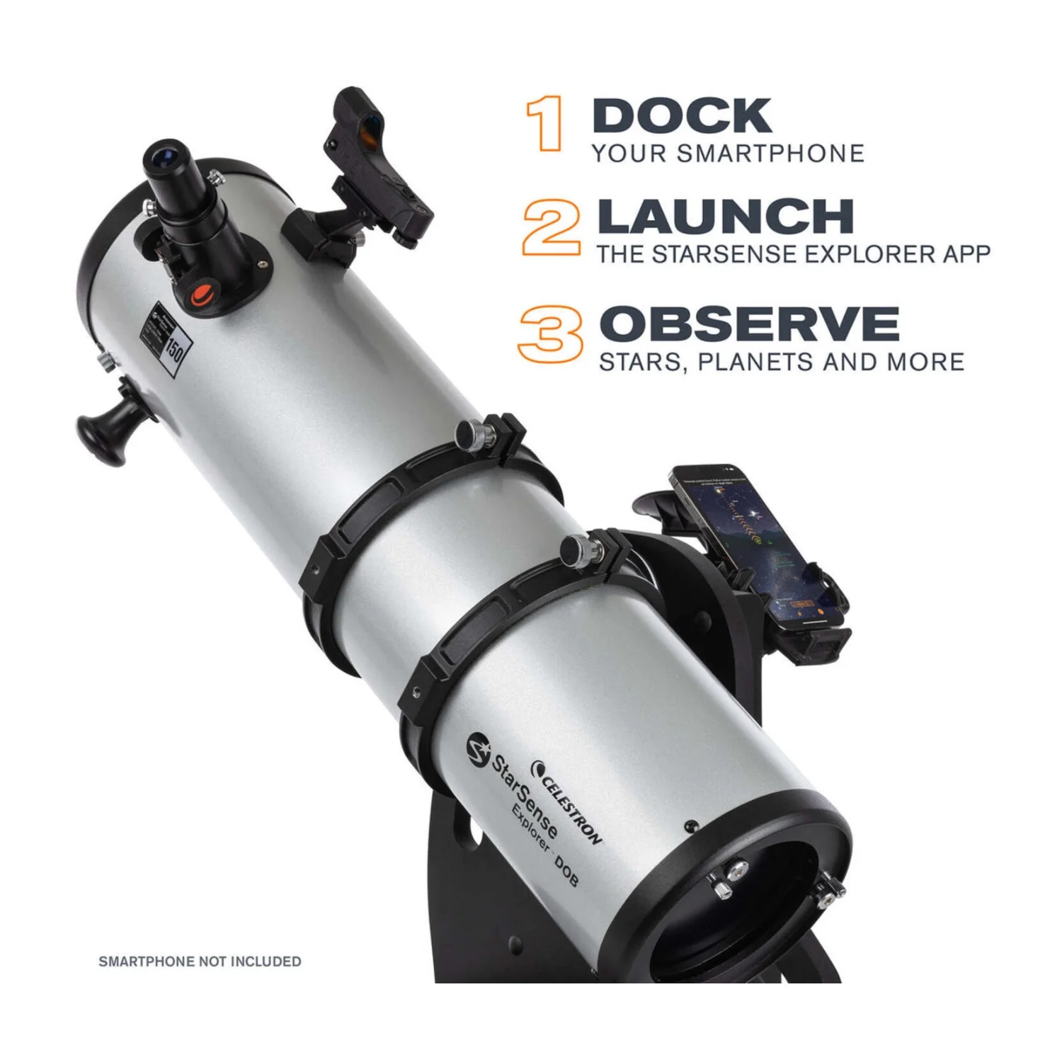 Celestron Starsense Explorer 150mm Tabletop Dobsonian Telescope