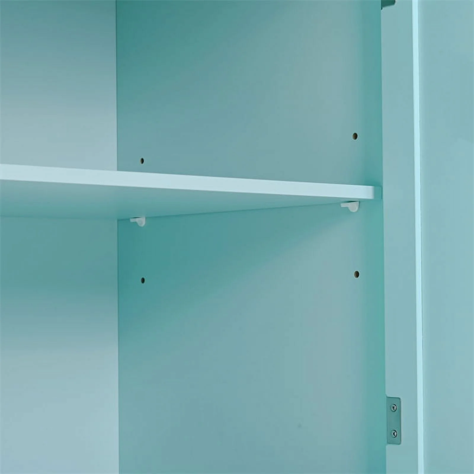 Kitchen Storage Islands&Carts with Solid Wood Top and Locking Wheels, Kitchen Island Cart with 4 Door Cabinet and Two Drawers, Kitchen Cabinets for Kitchen and Dining Room, Green