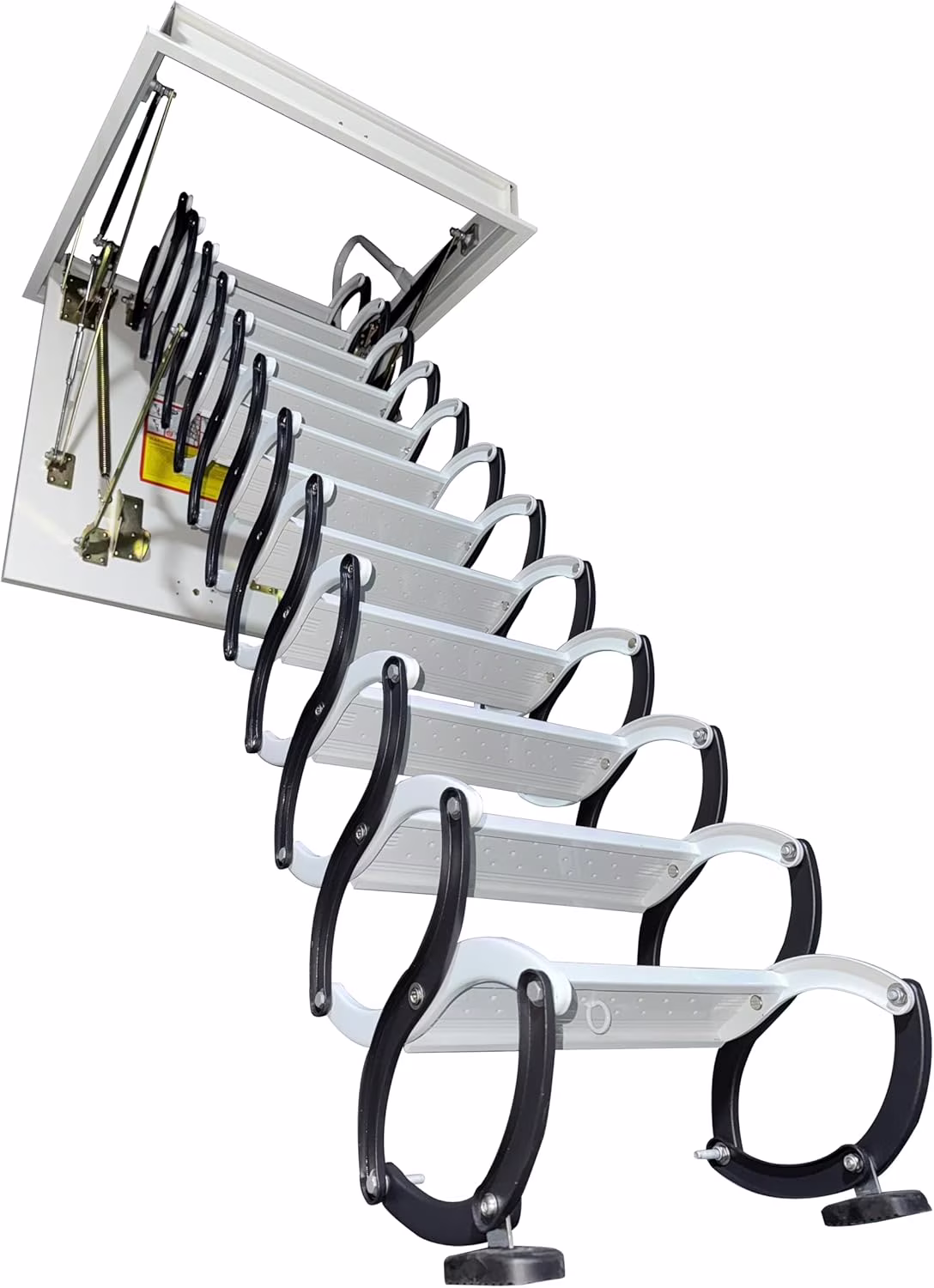 Attic Ladder Rough Opening Size 30 Inch x 30 Inch 12 Steps 9.8 Feet Height