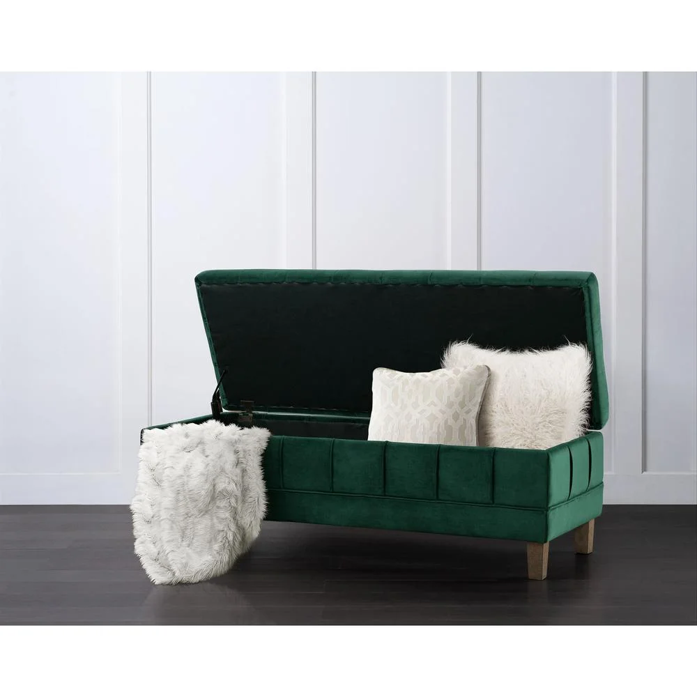 Picket House Furnishings Jude Tufted Storage Ottoman