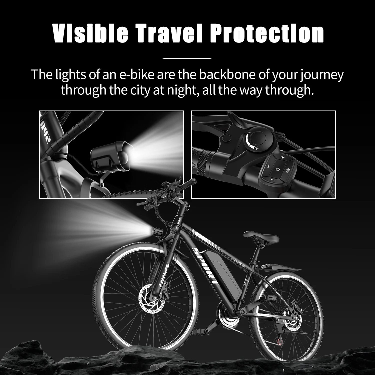 Electric Bike for Adults 26�� 750W E-Mountain Bike 48V 10AH UL2849,Lockable Suspension Fork Free car lock,Unisex