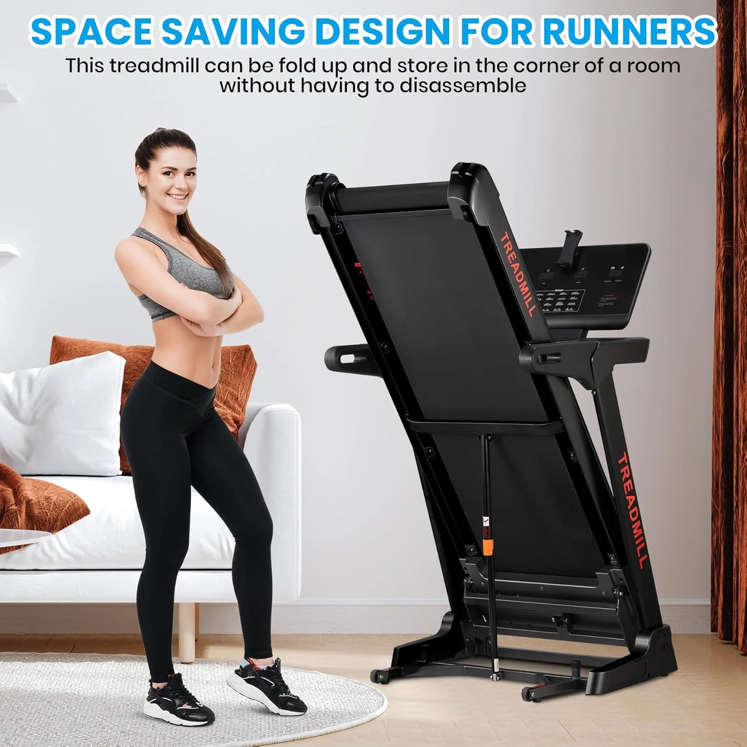 Walking Pad,Treadmill with Incline for Home Office,3.5HP Portable Desk Treadmill with 350LBS Capacity,Foldable Walking or Running Treadmill w 20