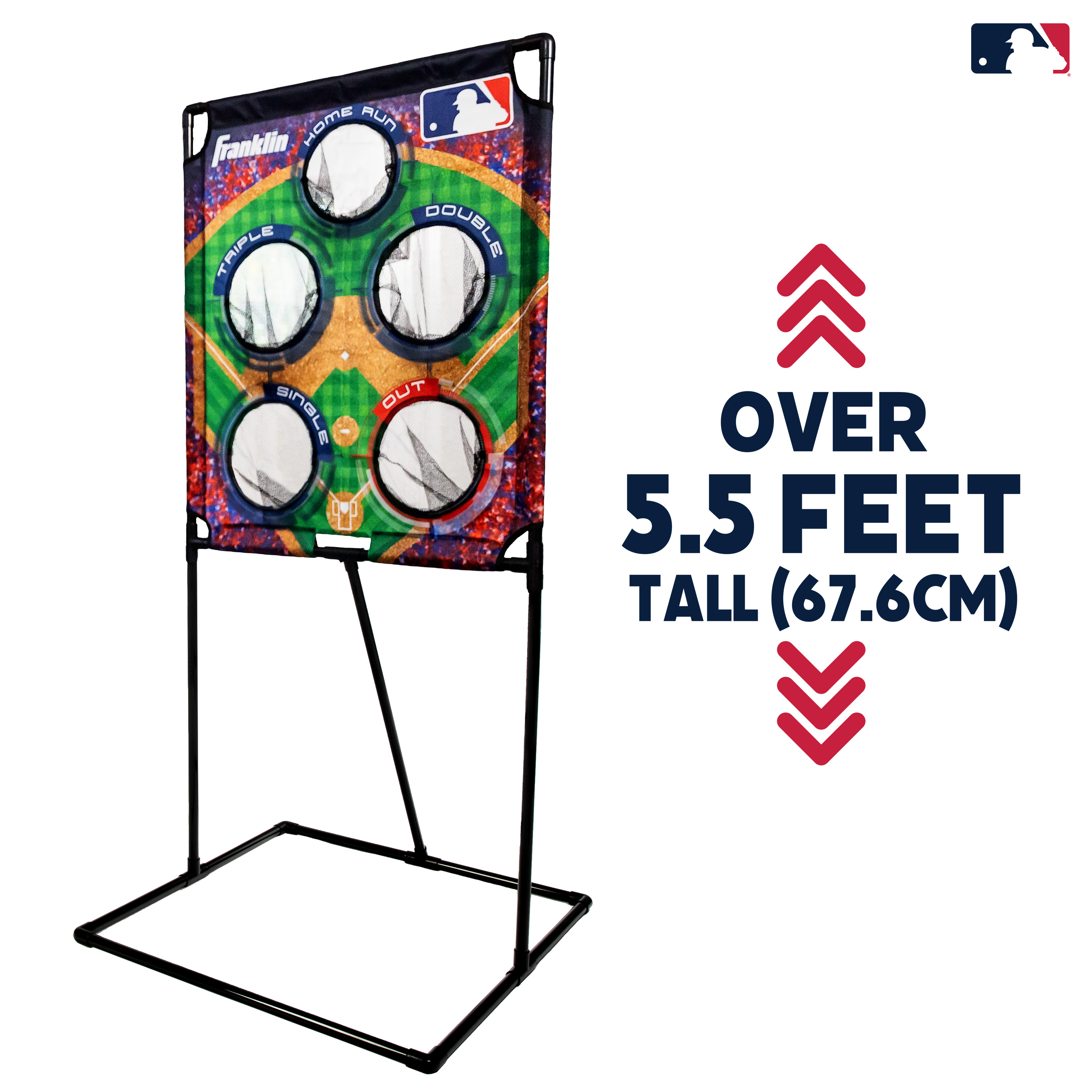 Franklin Sports MLB Baseball Target Toss Game - MLB Deluxe Kids Baseball Throwing Game Target + Balls Set - Fun Baseball Game + Toy Set for Kids