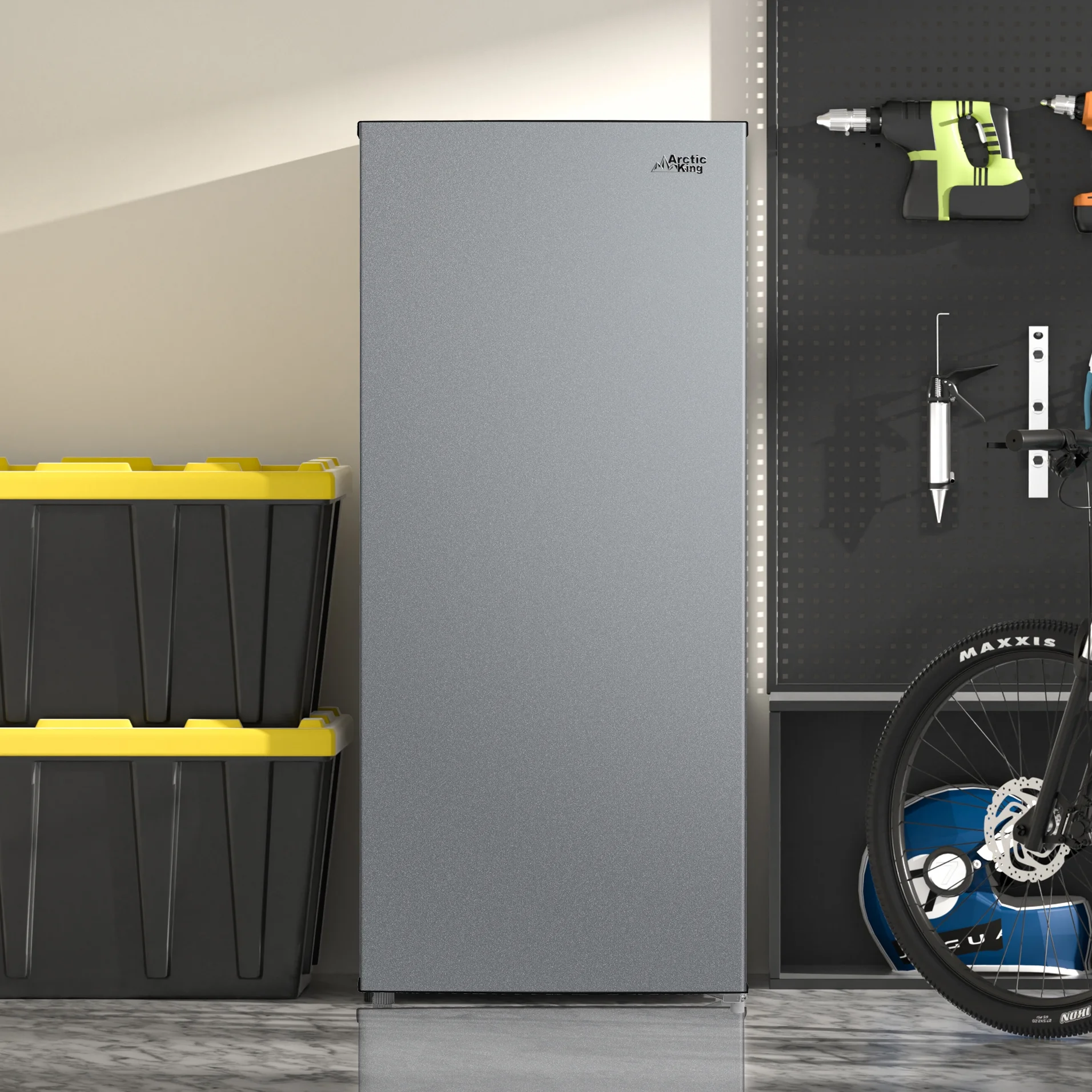 Arctic King 7.1 Cu ft Upright Convertible Freezer/Refrigerator, White