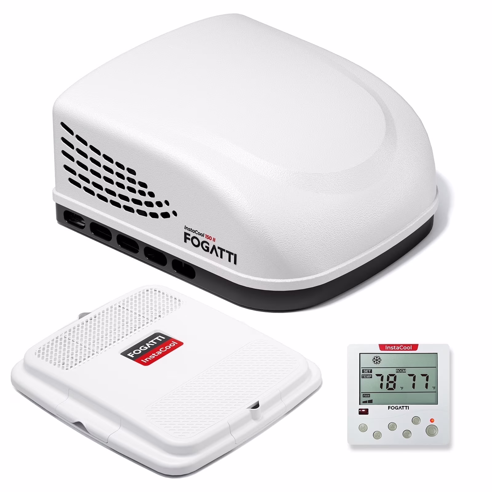 RV Air Conditioner 13500 BTU Rooftop AC Unit, Instacool with R32 Refrigerant & Wired Controller