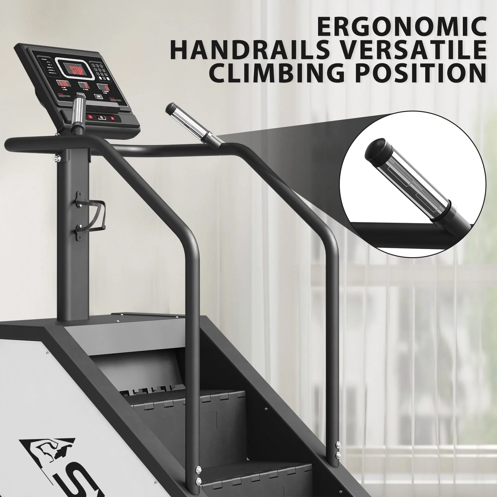 Stairmaster, syedee Stair Stepper with LED Screen, Stepmill Exercise Machine with 12 Workout Programs, 441LBS Step Machine, 24-164 Steps/Minute(White)