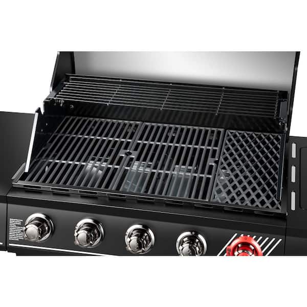 5-Burner Propane Gas Grill in Matte Black with TriVantage Multifunctional Cooking System