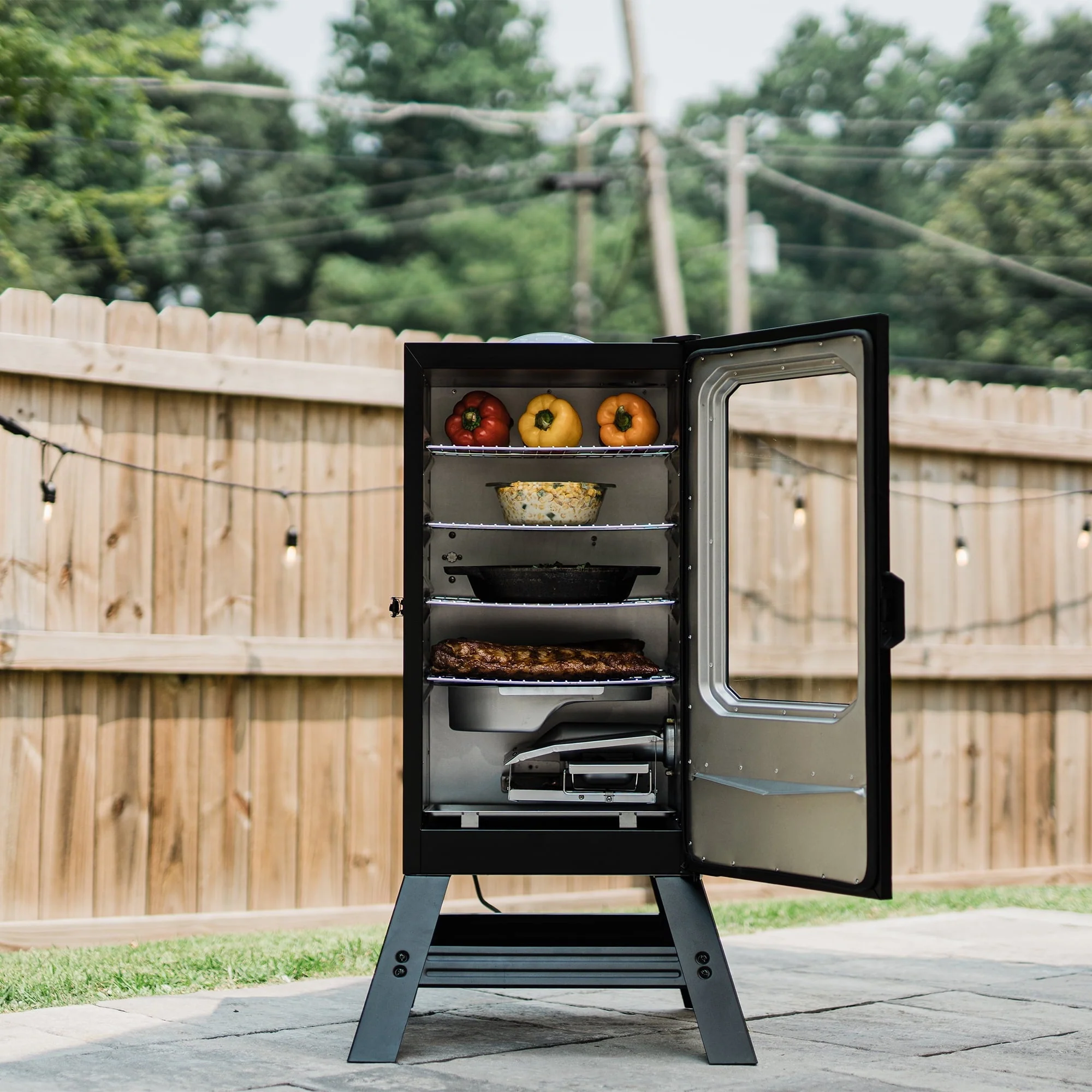 Masterbuilt 30-inch Digital Electric Smoker with Window and Legs