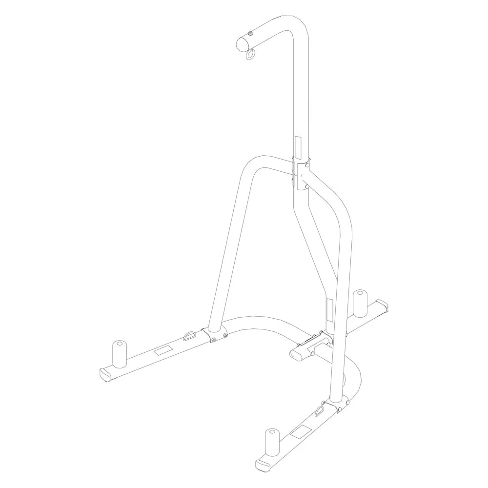 Everlast Single-Station Heavy Bag Stand, Black