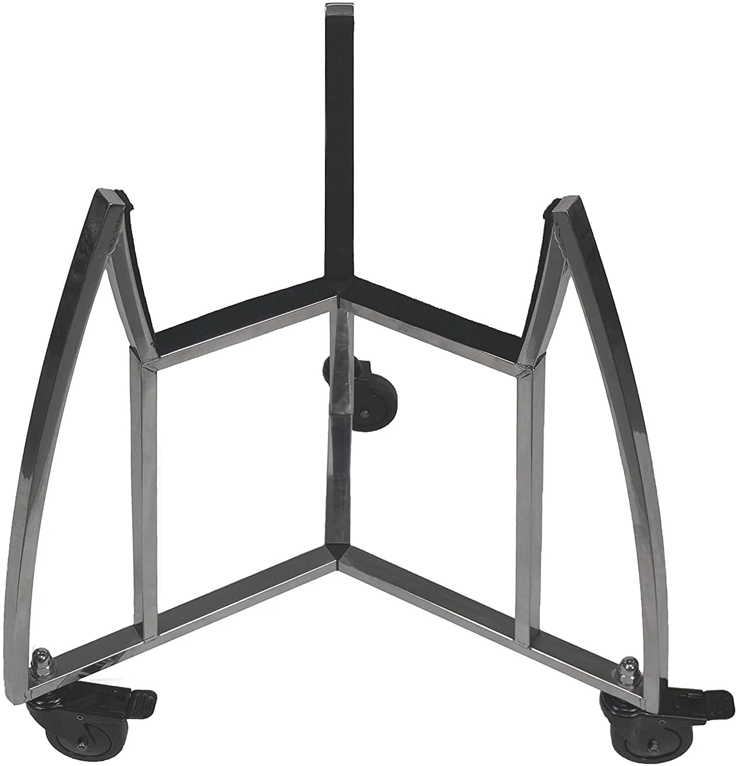 VESSILS Rolling Cart for BBQ Grill – Stainless Steel Egg Holder Compatible with 15 Inch Kamado Grill – Premium Grill Cart for Increased Mobility and Portability – Ideal for Outdoor Cooking