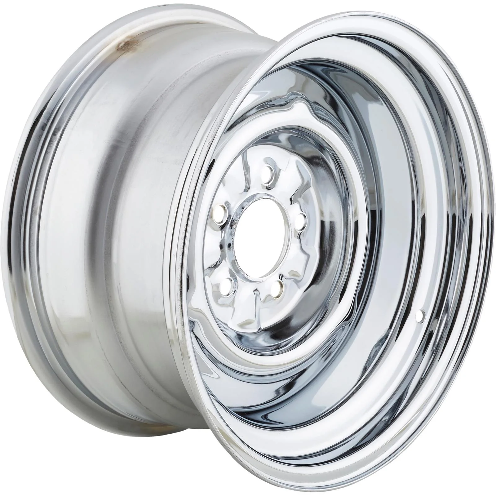 O/E Style Hot Rod Chrome Steel Wheel, 15x8, 5x4.5,