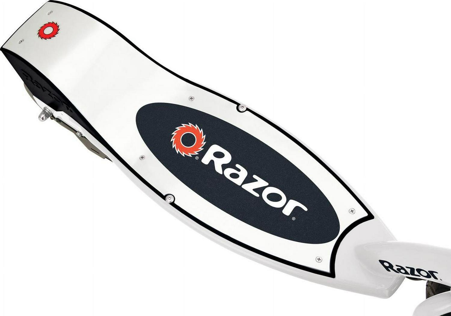 Razor E200 Electric Scooter - White/red. 200-Watt Motor. up to 12 mph. for Teen Ages 13+