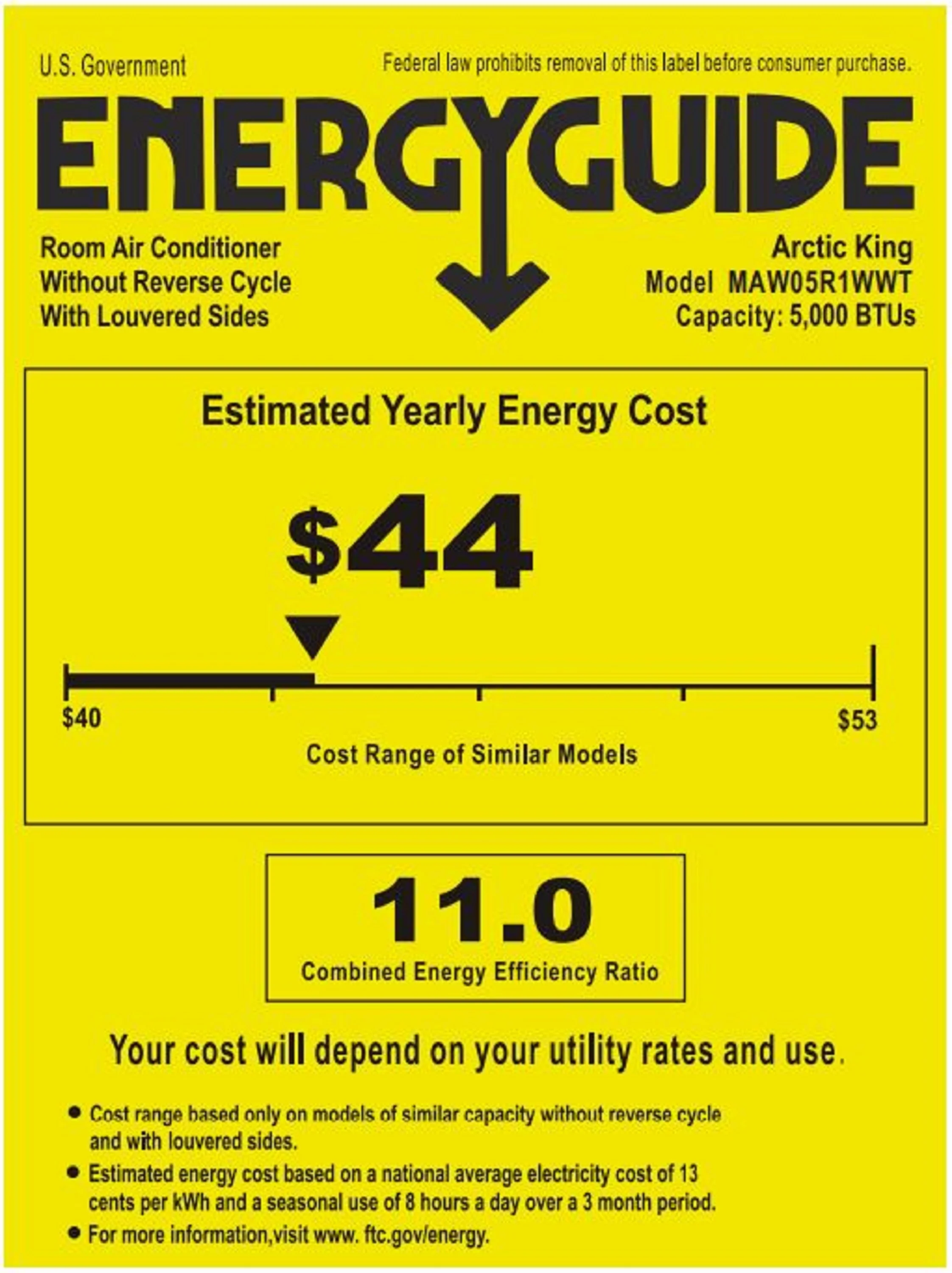 Midea 5,000 BTU Window Air Conditioner, 150 Sq. Ft., White, New