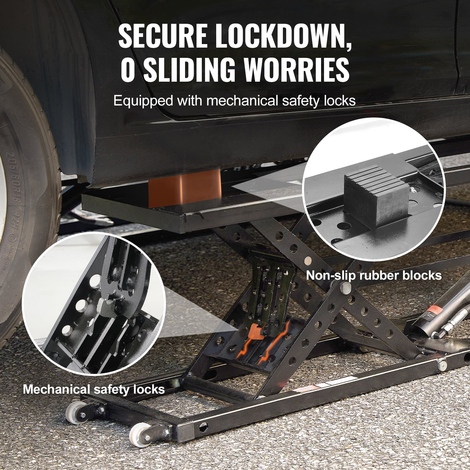 SKYSHALO, Durable Q235B Carbon Steel, Adjustable Height, Mobile Lifting Jack