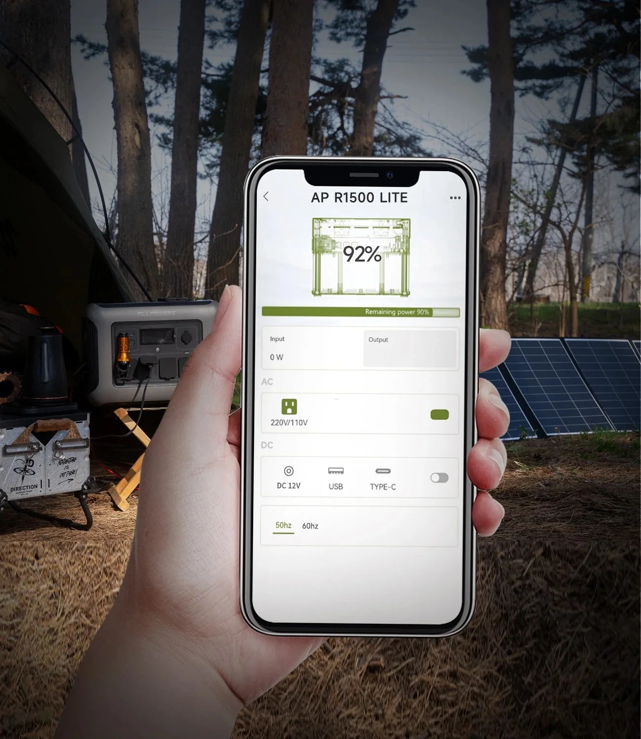 ALLPOWERS R1500 Portable Power Station 1600W, 1056Wh LiFePO4 Battery Solar Generator with 35dB Ultra-Quiet Operation, 1Hr Fast Charge, 15ms UPS for Home Backup, Indoor CPAP, Camping & RV