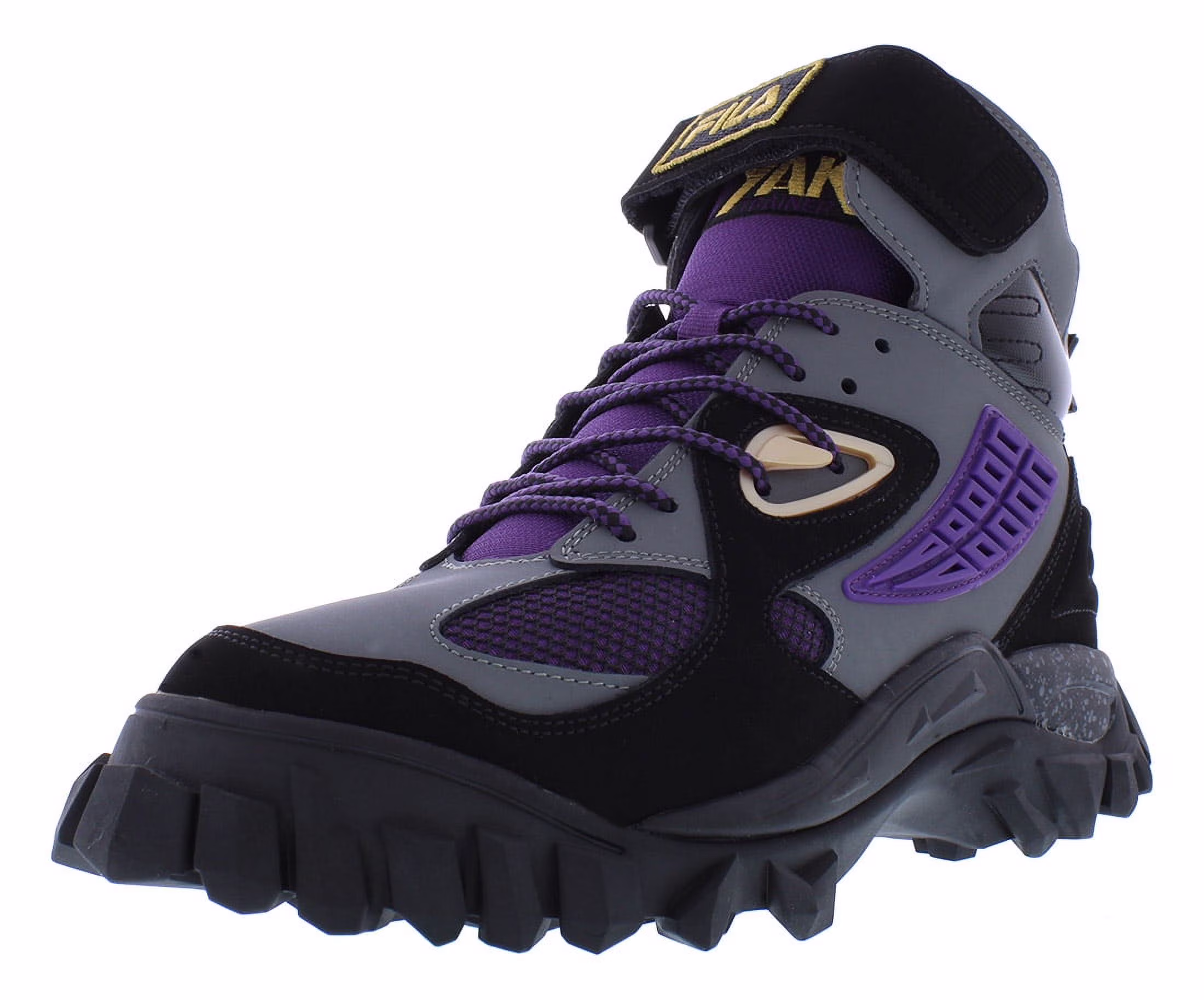 Mens Fila Yak Boots Shoe Size: 9.5 Black - Quietshade - Imperialpurple Boots