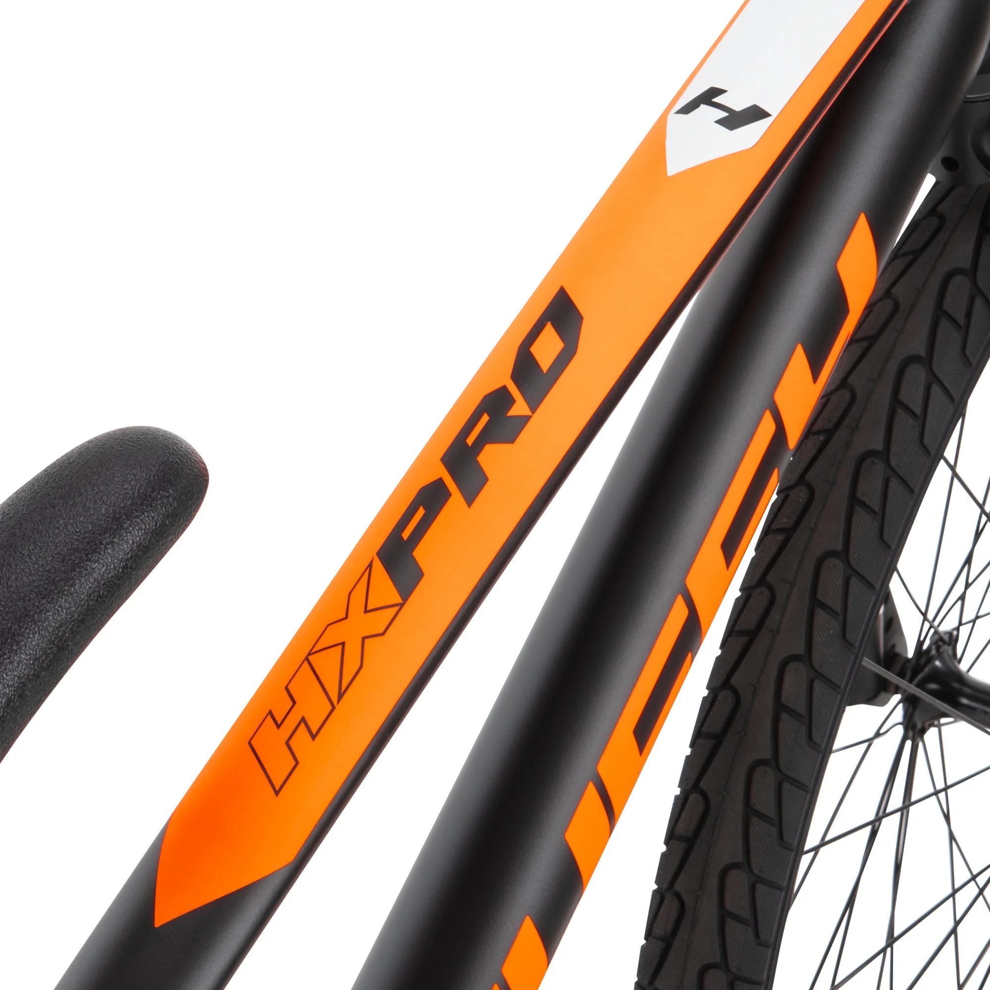 HX Pro Cruiser 24-inch Aluminum BMX Bike for Boys, Black/Orange