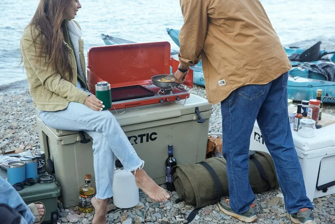 RTIC 145 QT Ultra-Tough Rotomolded Hard-Sided Ice Chest Cooler, White, Fits 195 Cans