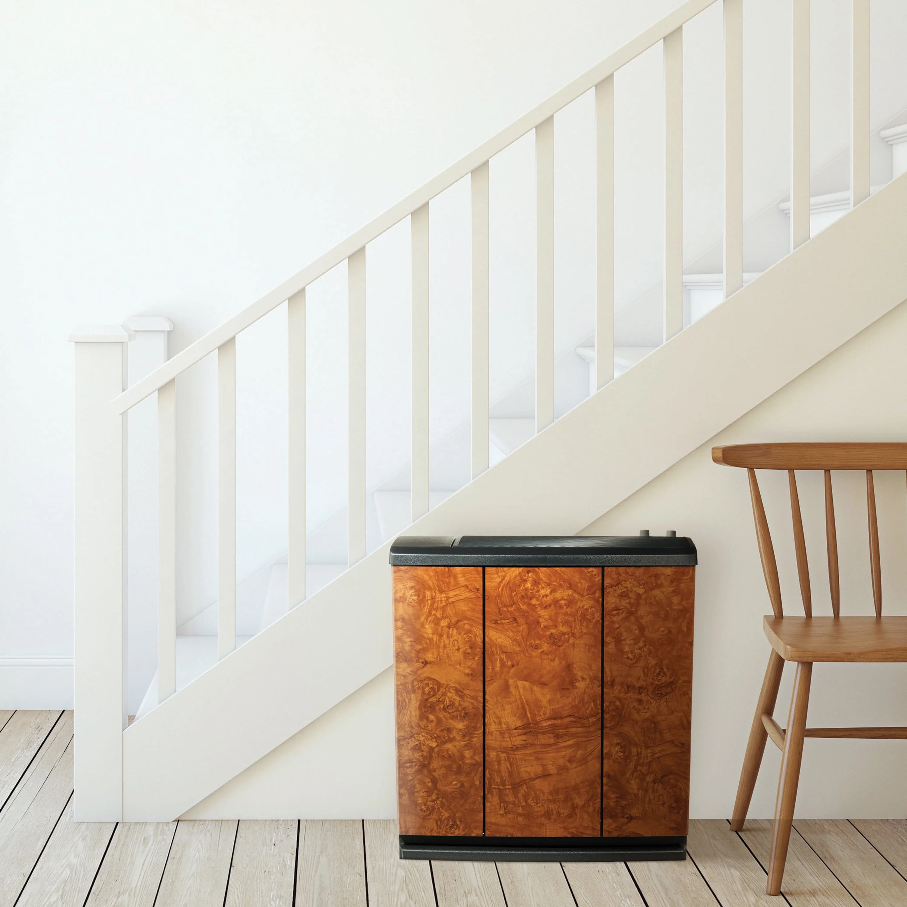 AIRCARE H12-400HB 3-Speed Whole-House Console-Style Evaporative Humidifier, Oak Burl