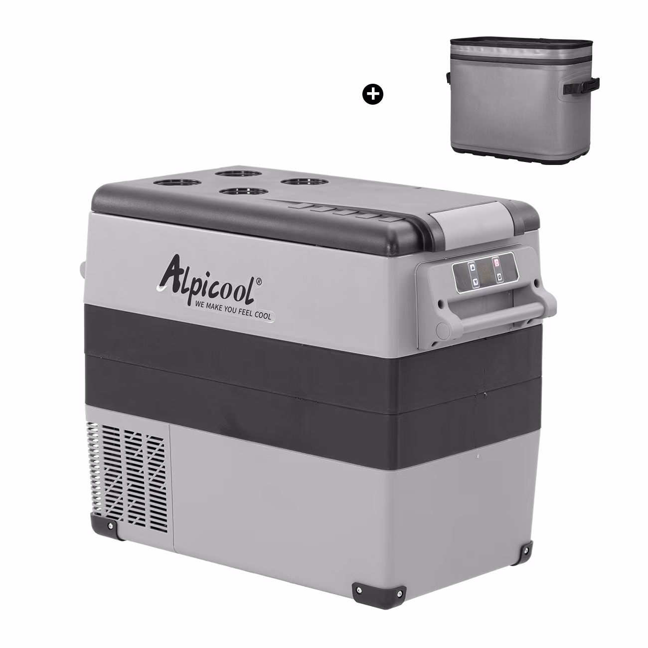 Alpicool CF55 Portable Refrigerator 12 Volt Car Freezer 58 Quart(55 Liter) Vehicle, Car, Truck, RV, Boat, Mini fridge freezer for Driving, Travel, Fishing, Outdoor -4��F to 68��F