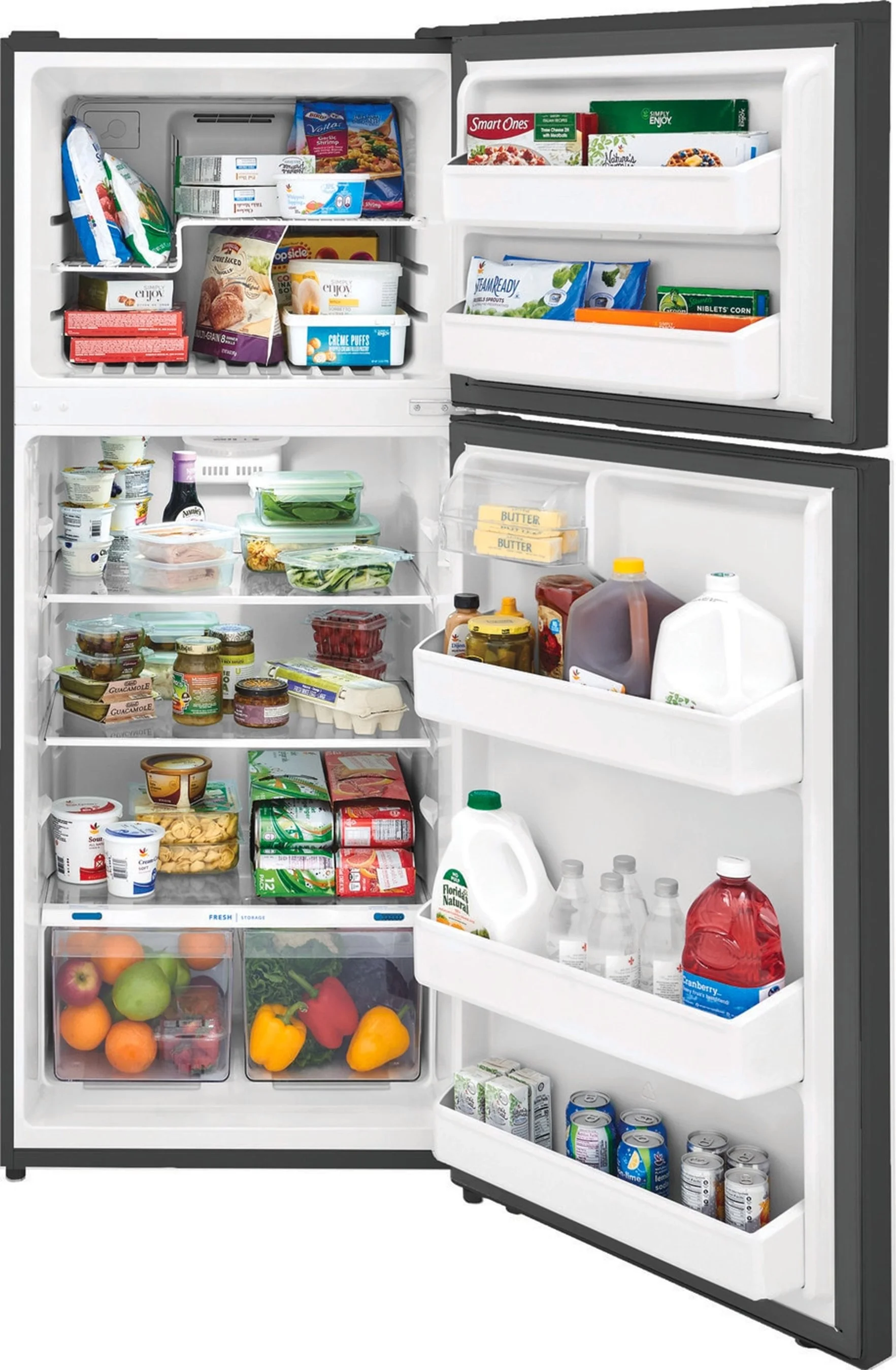 Frigidaire 17.6 Cu. Ft. Top-Freezer Refrigerator, Brushed Steel