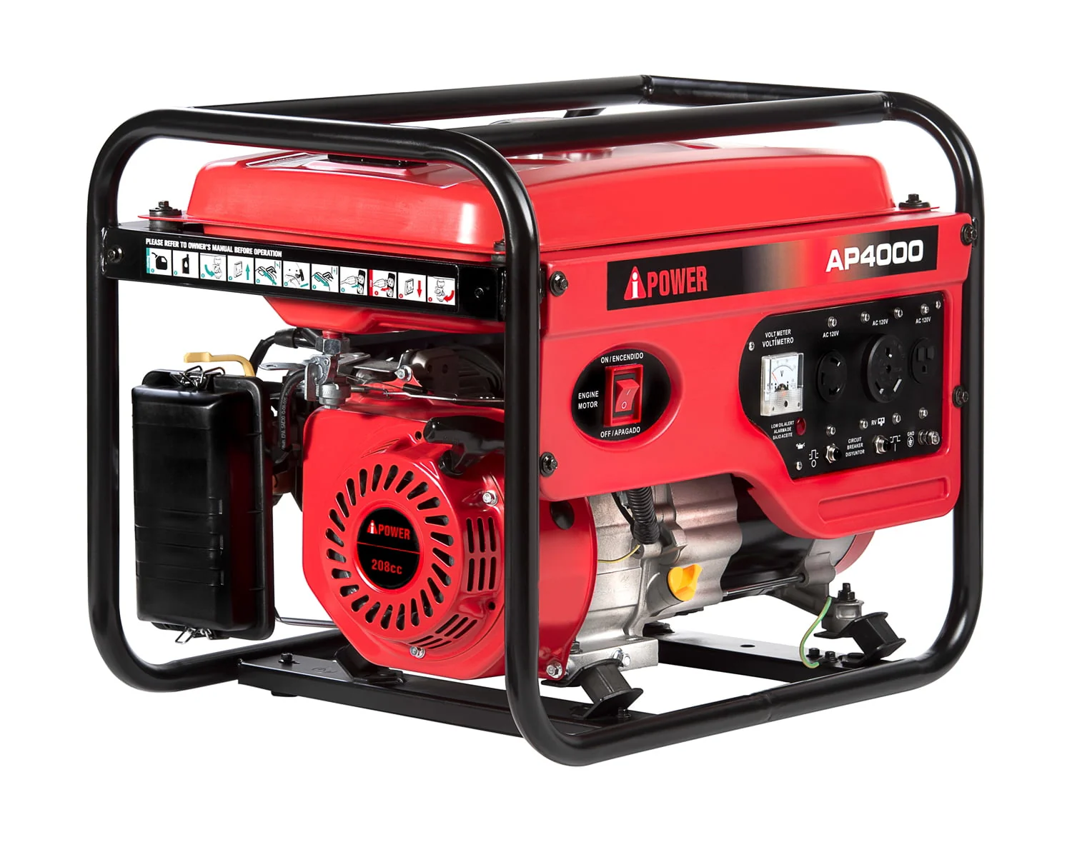 Ai Power 4000W Gasoline Generator With Wheel Kit