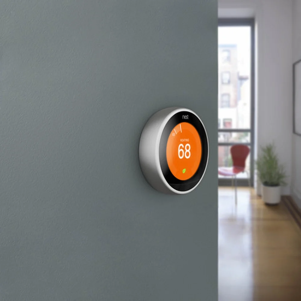 Nest Learning Thermostat - 3rd Generation - Stainless Steel with Nest Temperature Sensor