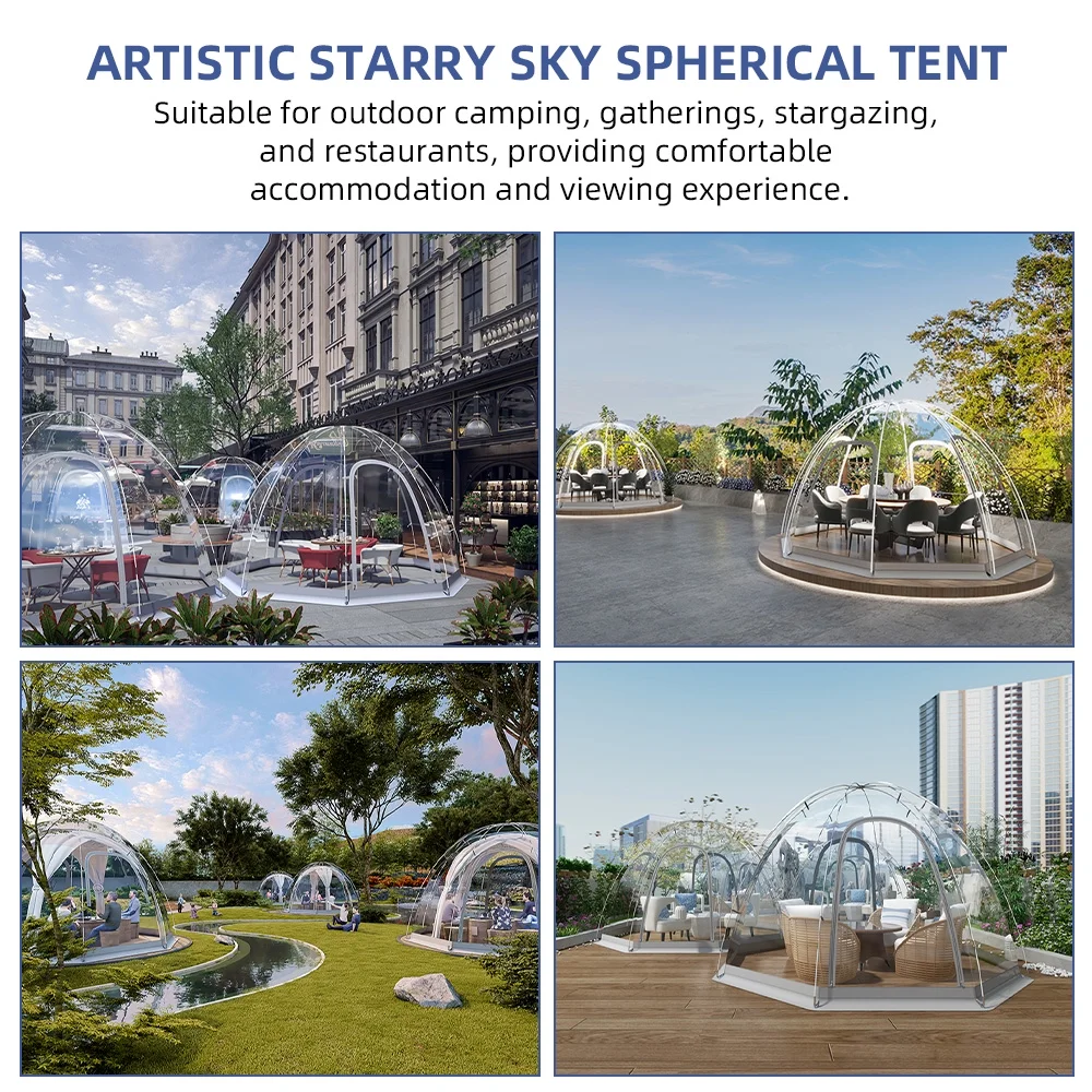 tent,Bubble Tent Weatherproof Shelter Party - Winter Tent Oversize Weather Proof - Oversize Weather Tent 8-10 Person - Cold Tent Party Cold-resistant Tent 8-10 Person Bubble Pod - Cold