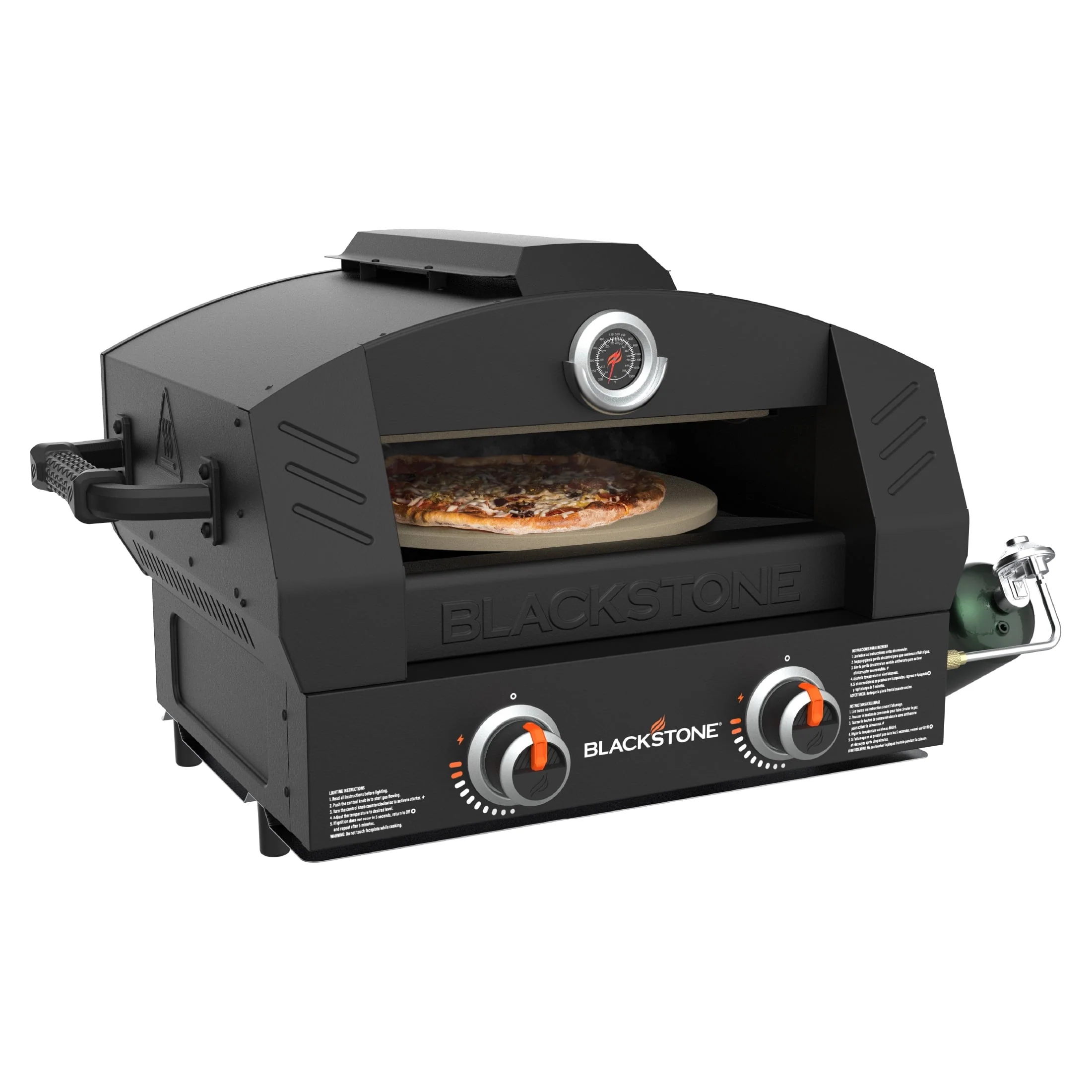 Blackstone Tabletop Propane Pizza Oven with Two 15