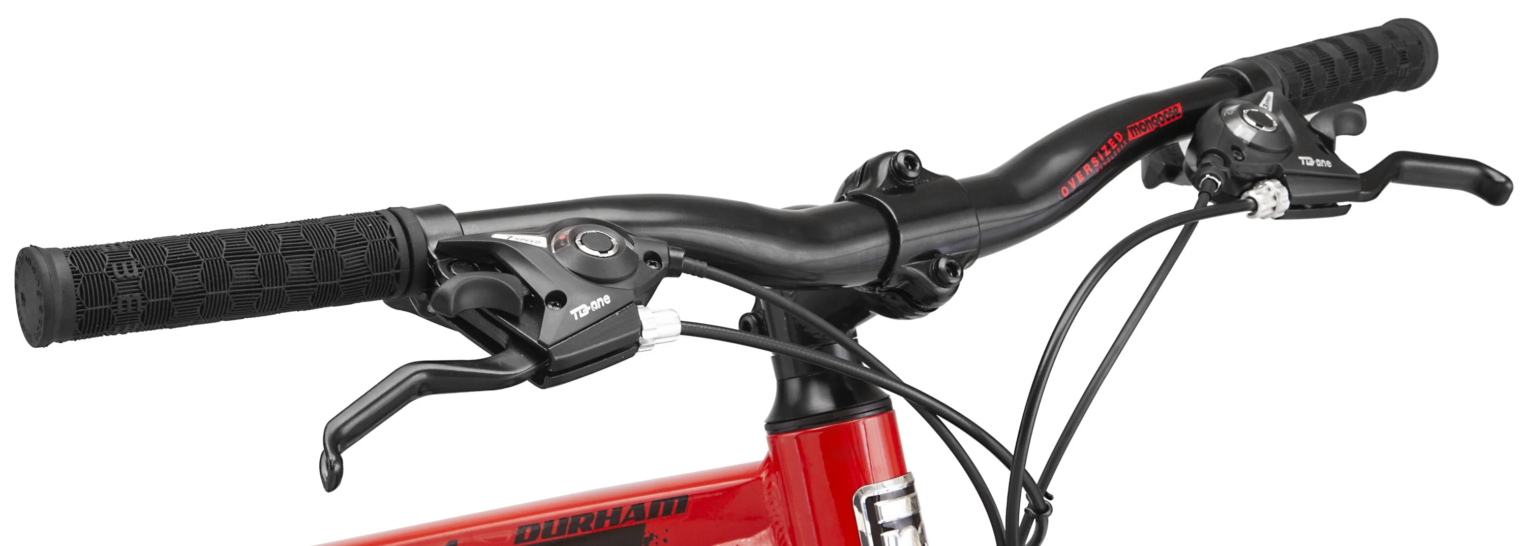 26-in. Durham Unisex Mountain Bike, Red and Black, 21 Speeds